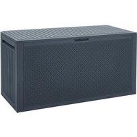 2-in-1 Outdoor Seating and Storage Box with Flip-Up Lid
