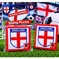 England Football Team Badge Sliding Puzzle - Compact Travel Game for Fans & Families