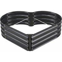 Heart-Shaped Galvanised Steel Raised Garden Bed