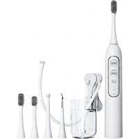 3-in-1 Sonic Toothbrush with Built-in Water Jet Flosser & Calculus Cleaner