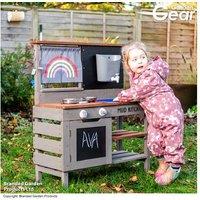 Garden Gear Children's Outdoor Mud Kitchen Water Play Set - Hemlock Wood, Accessories, Age 3+