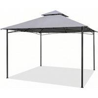 330cm x 330cm Gazebo with Double Roof Canopy