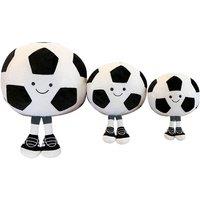 Football-Shaped Smiley Face Plush Toy Pillow