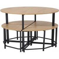 Space-Saving Dining Table and Stool Set