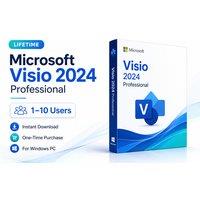 Microsoft Visio 2024 Pro: Lifetime Licence for Advanced Diagrams & Charts