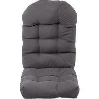 Outdoor Waterproof Tufted Swing Seat Cushion - Dark Grey - 125x53cm