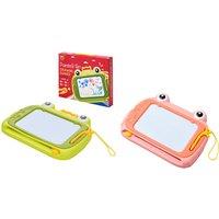 Portable Cartoon Magnetic Drawing Board for Kids - Green or Pink