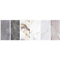 10-Piece Peel and Stick Marble Wall Tile Set