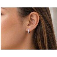 D/VVS 1.00Ct Moissanite 925 Sterling Silver Hypoallergenic Hoop Earrings for Women