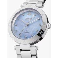 Vivienne Westwood Ladies Montagu Swiss Quartz Watch, Water-Resistant, Stainless Steel Bracelet - Luxury Blue Dial