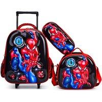 Kid's 3 Piece Cartoon Luggage Sets - Spiderman, Cars, Disney Princess, Stitch, Avengers or Kuromi !