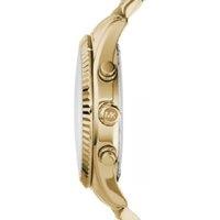 Michael Kors Lexington Chronograph Gold Quartz Watch - 45mm Stainless Steel, Luxury Style