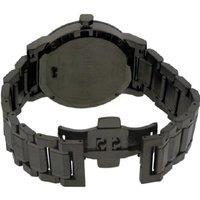 Burberry Men's Gunmetal Grey Chronograph 42mm Swiss Quartz Watch - Stainless Steel, Date Display