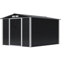 Metal Garden Storage Shed with Lockable Door