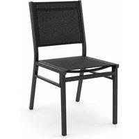 Armless Patio Chair with Ergonomic Backrest and Seat