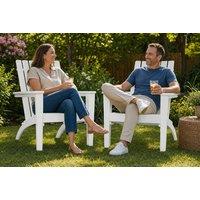 Solid Acacia Wood Adirondack Chair