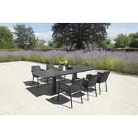 Verano Phoenix and Matrix 6 Seat Elegant Garden Dining Ensemble