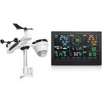 WiFi Digital Weather Station with Solar-Powered 7-in-1 Sensor