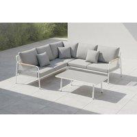 Verano Apollo & Matrix 6 Seat White Rectangular Dining Table Set