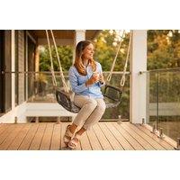 Rattan Swing Seat with Strong Hanging Ropes