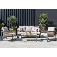 Ricca Lounge Set with Vironwood Table and Rope Panels