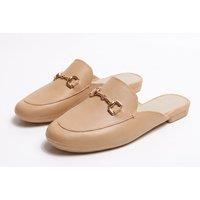 Black Women's French Slip-On Mule Loafers - Multiple Sizes and Colours
