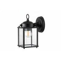 Lantern-Style Outdoor Wall Lamp with Dusk-to-Dawn Sensor
