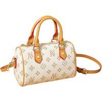 Brown Louis Vuitton- Women's Printed Mini Cylinder Handbag