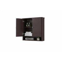 Wall Mounted Bathroom Cabinet with 2-Tier Adjustable Shelf