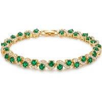 Cubic Zirconia Tennis Bracelet for Women - 10 Colour Options