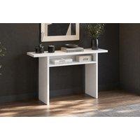 Rectangular Console Table with Storage Shelf