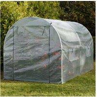 Garden Gear Walk-In Polytunnel Greenhouse 2m x 2m - Weatherproof PE Storage & Plant Shelter