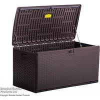 Garden Gear 276L Heavy Duty Weatherproof Lockable Storage Box - High-Density Polyethylene Outdoor Solution