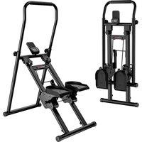 Foldable Stair Stepper with Adjustable Handlebar & LCD Display