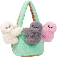 Unisex Grey Mirumi Interactive Plush Pet Handbag Accessory