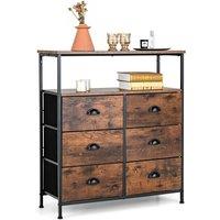 80x30cm 2-Tier Fabric Drawer Dresser