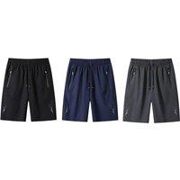 Quick-Dry Athletic Shorts with Zipper Pockets