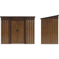 4 x 6FT Metal Pent Roof Garden Tool Shed