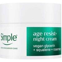 Simple Age Resist+ Anti-Ageing Day & Night Cream Bundle with Vegan Glycerin & Squalane - For Sensitive Skin, 50ml Creams