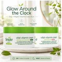 Simple Kind to Skin Hydrating Face Cream Bundle - Pro-Vitamin B5 & Vitamin E, For Sensitive Skin, Day & Night Creams