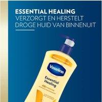 Vaseline Essential Healing Hydrating Body Lotion 600ml - For Dry & Sensitive Skin, Fast-Absorbing Cream