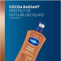 Vaseline Cocoa Butter Radiant Hydrating Body Lotion 600ml - For Dry Skin, Fast-Absorbing Cream