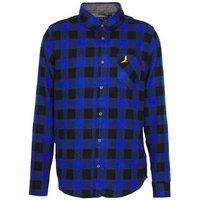Brave Soul 100% Cotton Long Sleeve Check Shirt - Classic Button-Down, Breathable, Versatile
