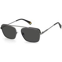 Polaroid Grey Aviator Sunglasses