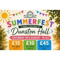 SUMMERFEST at Dunston Hall: Family Festival with Live Music & Activities - Sat 29th August