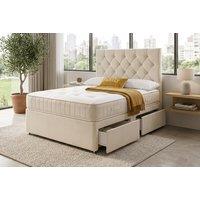 Cube Plush Divan Bed with Memory Sprung Mattress