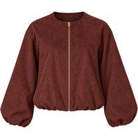 Unisex Black Urban Bliss Faux Suede Bubble Hem Jacket