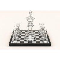 Chess-Themed Borosilicate Glass Wine Decanter and Glasses Set