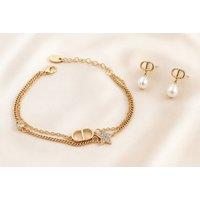 Women's Earrings and Bracelet Set
