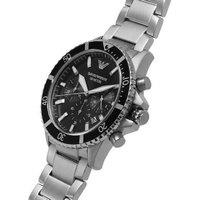 Emporio Armani AR11360 Men's Quartz Diver Watch - Stainless Steel, 43mm, Water-Resistant